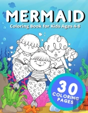 Mermaid Coloring Book For Kids Ages 4-8