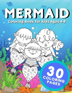 Bertrand.pt - Mermaid Coloring Book For Kids Ages 4-8