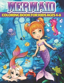 Bertrand.pt - Mermaid Coloring Book For Kids Ages 4-8