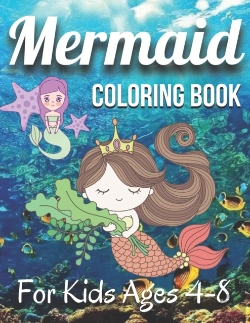 Bertrand.pt - Mermaid Coloring Book For Kids Ages 4-8