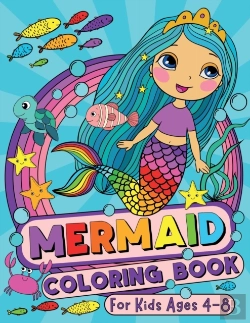 Bertrand.pt - Mermaid Coloring Book For Kids Ages 4-8