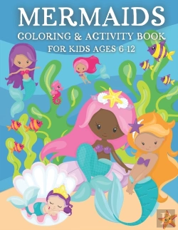 Bertrand.pt - Mermaid Coloring &  Activity Book For Kids Ages 6-12