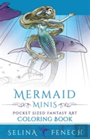 Mermaid Minis - Pocket Sized Fantasy Art Coloring Book