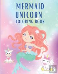 Mermaid Unicorn Coloring Book