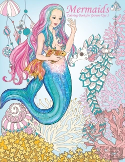 Bertrand.pt - Mermaids Coloring Book For Grown-Ups 1