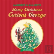 Merry Christmas Curious George With Stic