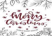 Merry Christmas Dotted Bullet Journal