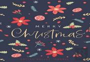 Merry Christmas Dotted Bullet Journal