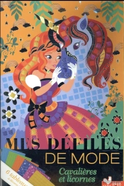 Mes Défilés De Mode ; Boîte Créative Avec Mosaïques Mousse Brillantes ; Cavalières