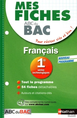 Bertrand.pt - Mes Fiches Abc Bac Francais 1ere Technologique