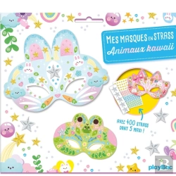 Bertrand.pt - Mes Masques En Strass : Animaux Kawaii ; Avec 400 Strass Dont 5 Maxi !