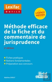 Méthode Efficace De La Fiche Et Du Commentaire De Jurisprudence