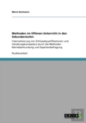 Methoden Im Offenen Unterricht In Den Sekundarstufen