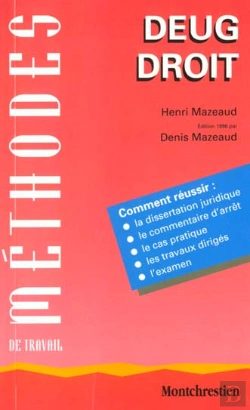 Bertrand.pt - Methodes De Travail Deug Droit
