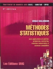Methodes Statistiques Avec Applications En Gestion Production Marketing 3 Edition Traitement De Donnees