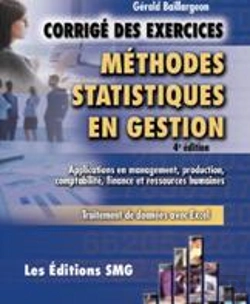 Bertrand.pt - Méthodes Statistiques En Gestion ; Corrigé Des Exercices (4e Édition)