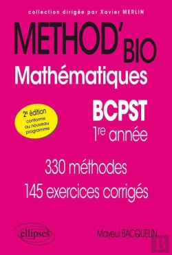 Bertrand.pt - Methodix Method'Bio Mathematiques Bcpst 1 2eme Edition Conforme Au Nouveau Programme
