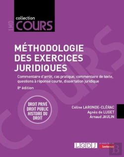 Bertrand.pt - Méthodologie Des Exercices Juridiques : Commentaire D'Arrêt, Cas Pratique, Commentaire De Texte, Questions À Réponse Courte, Dissertation Juridiquedroit Privé - Droit Public - Histoire Du Droit