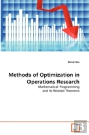 Methods Of Optimization In Operations Research