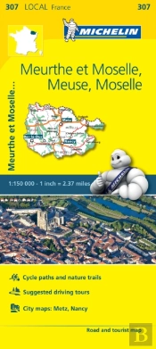 Meuse, Meurthe-Et-Moselle, Moselle France Local Map 307