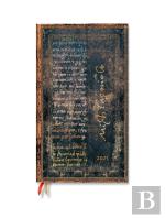 Michelangelo, Handwriting (Embellished Manuscripts Collection) Ultra 12-Month Verso Hardback Dayplanner 2025 (Wrap Closure)