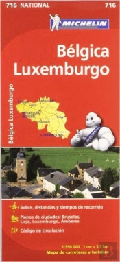 Michelin Mapa Bélgica, Luxemburgo