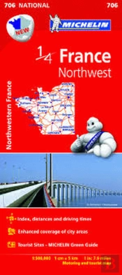 Michelin Mapa France Northwest