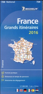 Michelin Mapa Francia Grandes Itinerarios