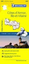 Michelin Mapa Local França: Côtes-d'Armor, Ille-et-Vilaine