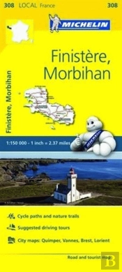 Michelin Mapa Local França: Finistère, Morbihan