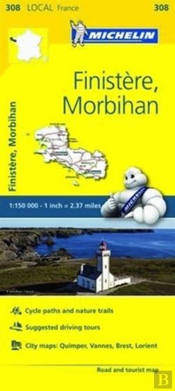 Bertrand.pt - Michelin Mapa Local França: Finistère, Morbihan
