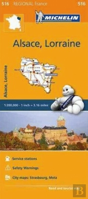 Michelin Mapa Regional França Alsace, Lorraine