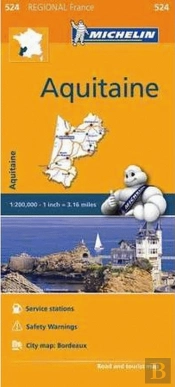 Michelin Mapa Regional França Aquitaine
