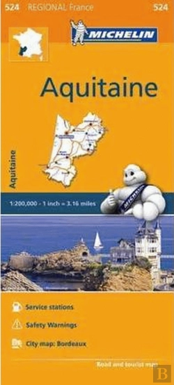 Bertrand.pt - Michelin Mapa Regional França Aquitaine