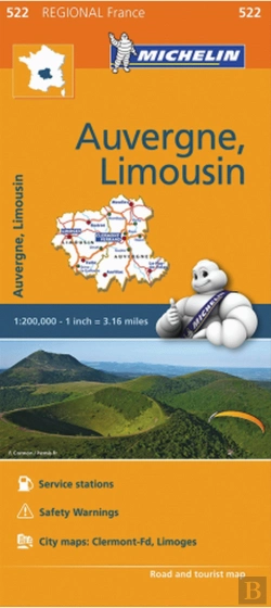 Bertrand.pt - Michelin Mapa Regional França Auvergne-Limousin