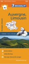 Michelin Mapa Regional França Auvergne-Limousin