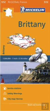 Michelin Mapa Regional França Brittany