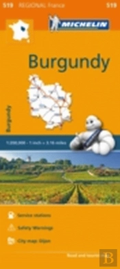 Michelin Mapa Regional França Burgundy