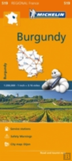 Bertrand.pt - Michelin Mapa Regional França Burgundy