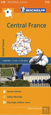 Michelin Mapa Regional França Central France