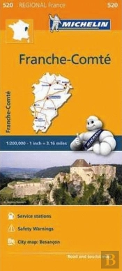 Michelin Mapa Regional França Franche Comté
