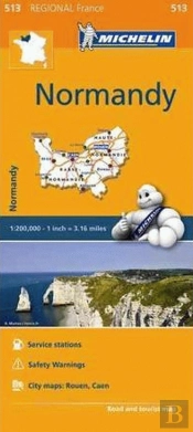 Michelin Mapa Regional França Normandy