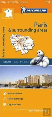 Michelin Mapa Regional França Paris & Surrounding Areas