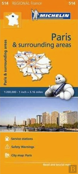Bertrand.pt - Michelin Mapa Regional França Paris & Surrounding Areas