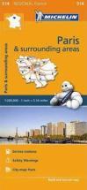 Michelin Mapa Regional França Paris & Surrounding Areas
