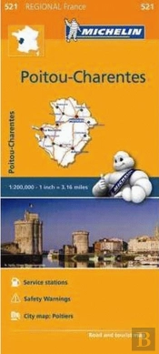 Michelin Mapa Regional França Poitou-Charentes
