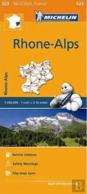 Michelin Mapa Regional França Rhône-Alps