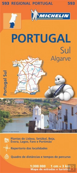 Bertrand.pt - Michelin Mapa Regional Portugal Sul/Algarve