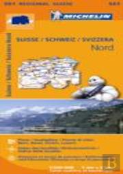 Michelin Mapa Regional Suisse Nord/ Schweiz Nord/ Svizzera Nord
