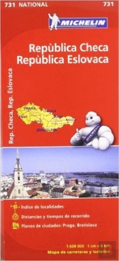 Michelin Mapa República Checa, República Eslovaca